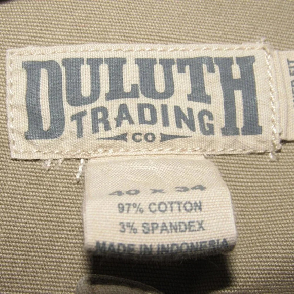 DULUTH Trading Company Flex Fire Hose Standard Fit Men’s Tan Work Pants Size 40 - Picture 4 of 5